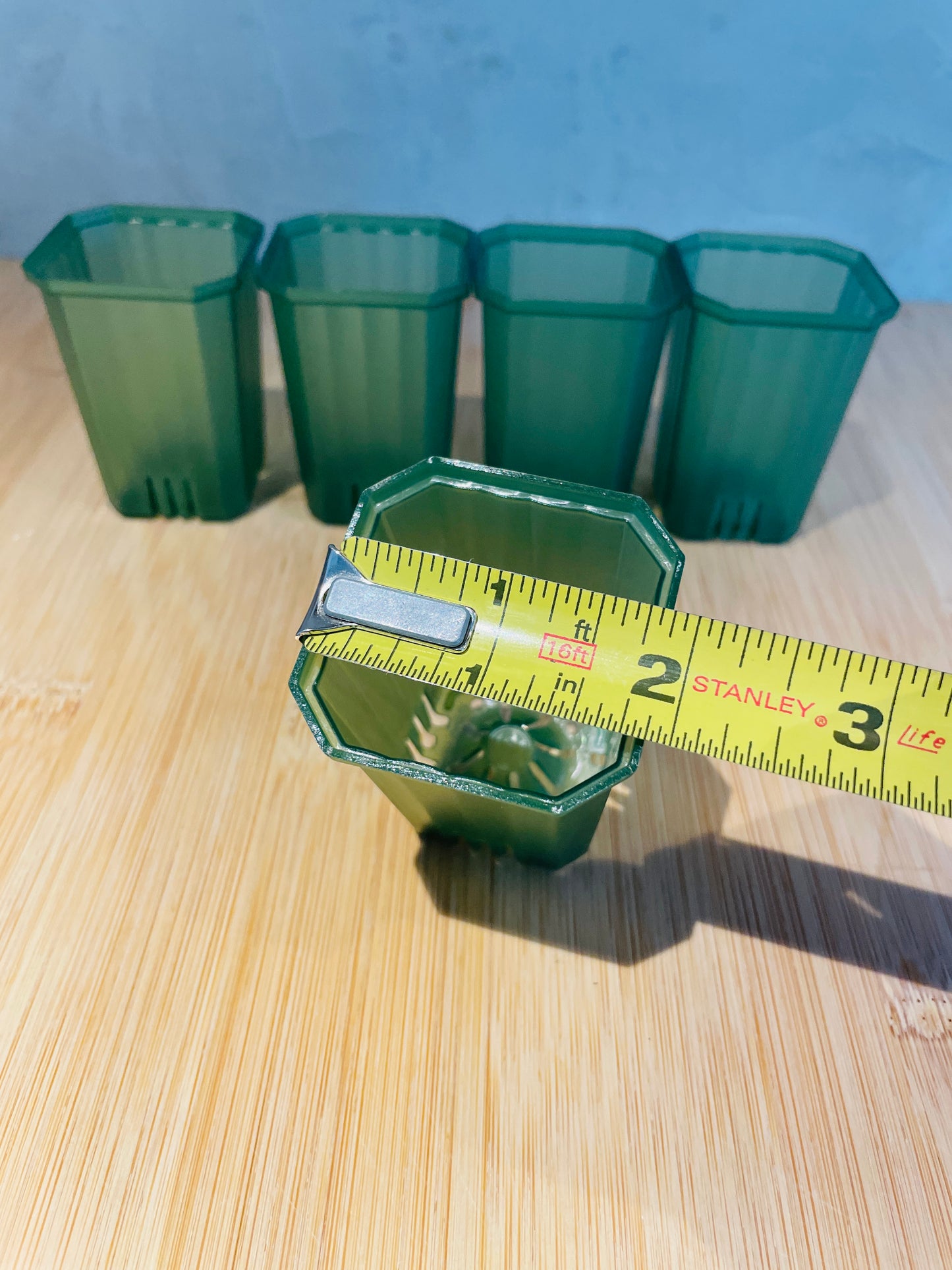 Green Mini Square Pots